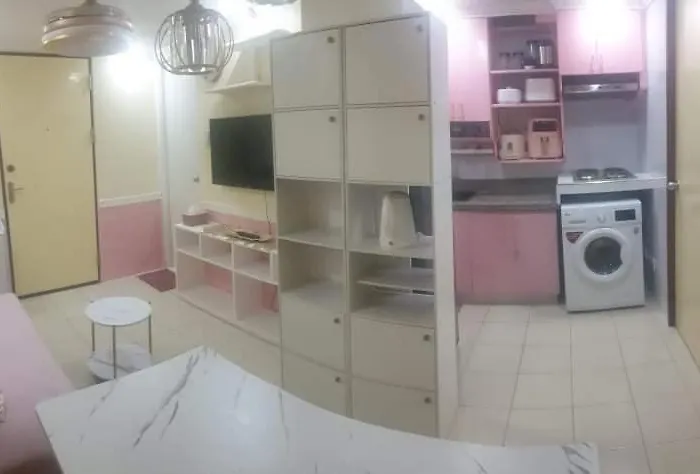 New Pinkish Two Bedrooms Unit With Full Korean Kitchenette