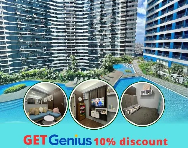 Apartment In Air Residences, Makati With Wifi, Netflix, Pool, Mall And More