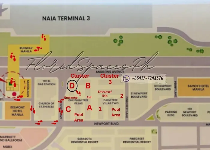 One Palm Tree Villas Condominium - Studio 10O With Balcony - Across Terminal 3 Airport