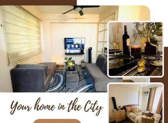 Stylish 1 Bedroom Near Bgc+Airport!Netflix+Dsny+50Mbps