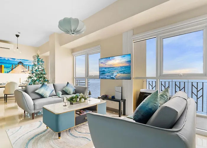 Ocean View Condo With Infinity Pool, Gym & Free Breakfast, Near Okada, Solaire & Moa
