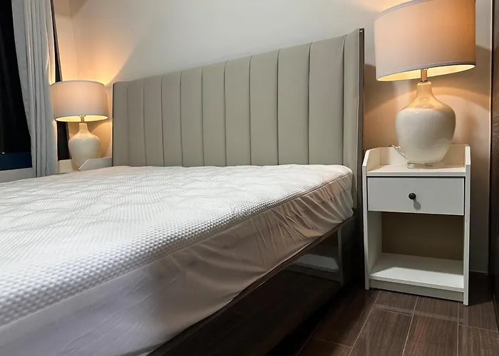 A King-Size Bed At Air Residences Condo, Ayala Ave, Makati