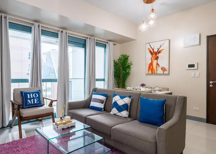 One Uptown Residence Bgc 2Br Cor Unit With Balcony ,Washer