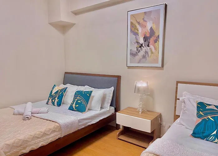 1Br Family Room Condo Staycation With 2 Queen Size Bed In Manila Near Robinsons Place Mall And Slmec