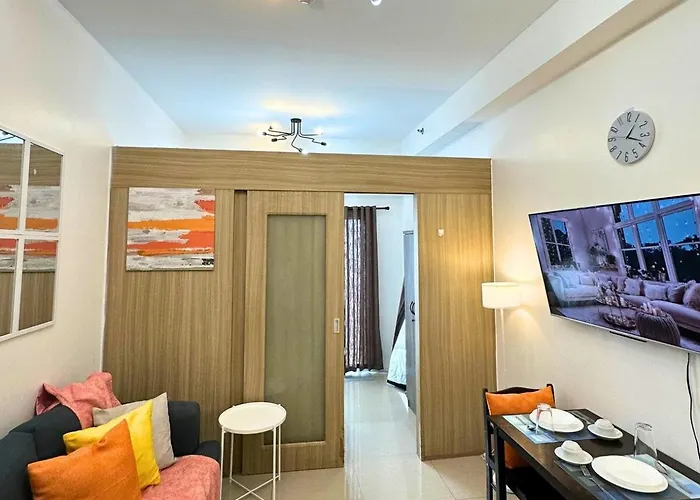 Cozy Luxe Stay 55 Inch 4K Ultra Tv And Amenity View