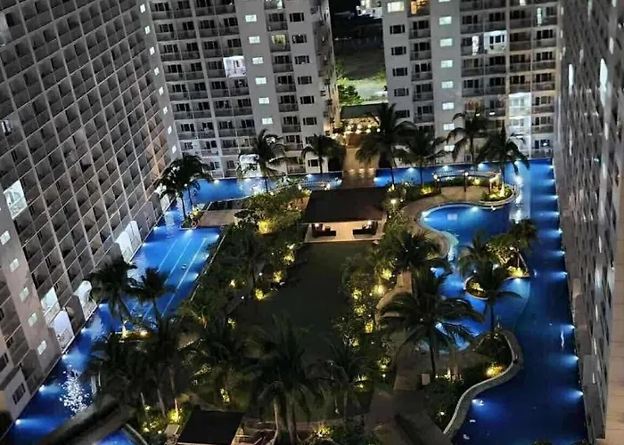 Staycation Condo Shore Residences One Bedroom W Balcony Pool View Near Smx Sm Moa Ikea Naia Dfa Ocean Park Dfa