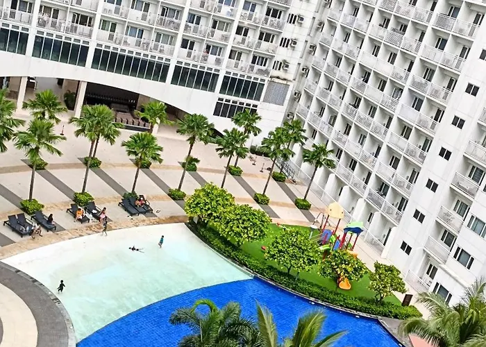 Pool View From One-Bedroom Condo At Shore Residence