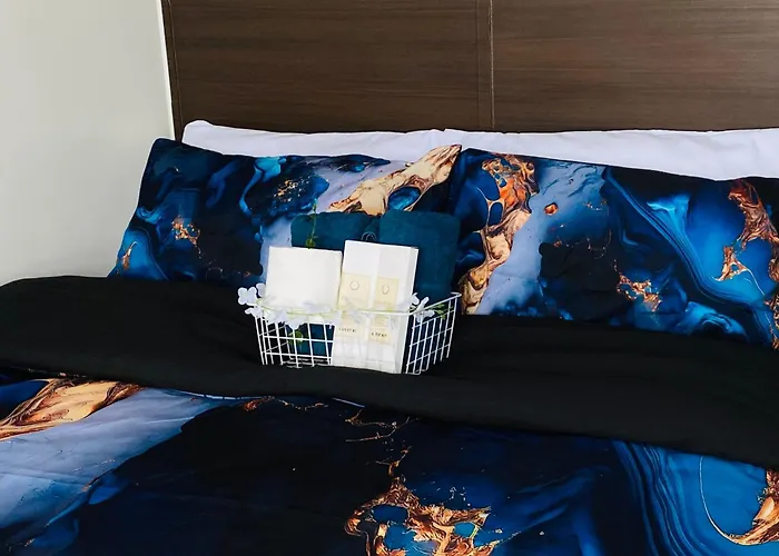 Tropical Chic Escape With City Lights View- Modern Scandi