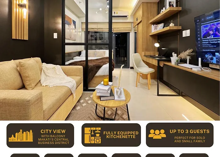 The Makati Suites At Red Residences, Premium Studio, City View, Makati Cbd, Wi-Fi