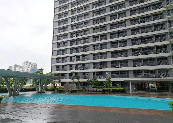 Japan Vibe Shaw Mrt Train Edsa 1Br With Veranda Netflix Internet Prime Hbo Max Pool View