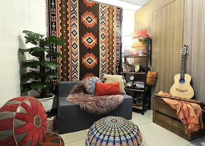Promo Modern Boho Chic Condo Near Moa, Manila Bay