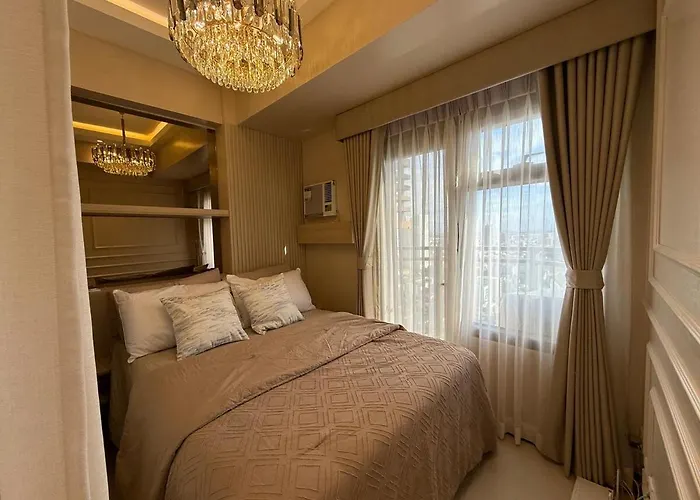 2Br Near Manila Bay Moa L Airport With Free Use Of Pool L 4 Ppl