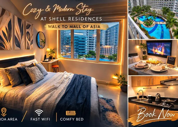 826 Air Condo 1Br Shell Residences 2 Min To Moa