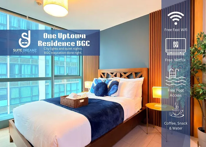 Free Welcome Breakfast, Bgc 1Br, 300Mbps Fiber, Steps To Mitsukoshi & Uptown, 12Q