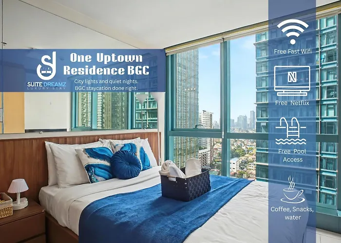 Free Welcome Breakfast, Bgc 1Br, 300Mbps Fiber, Steps To Mitsukoshi & Uptown, 19C2