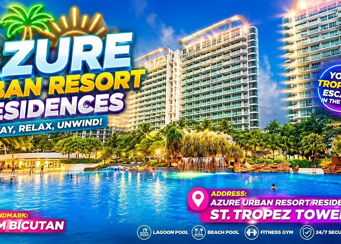 Azure Urban Resort Residences St Tropez Tower Near Sm Bicutan With Wave Pool