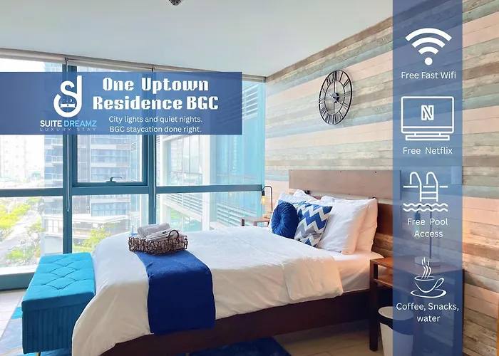 Free Welcome Breakfast, Bgc 1Br, 300Mbps Fiber, Steps To Mitsukoshi & Uptown, 16K