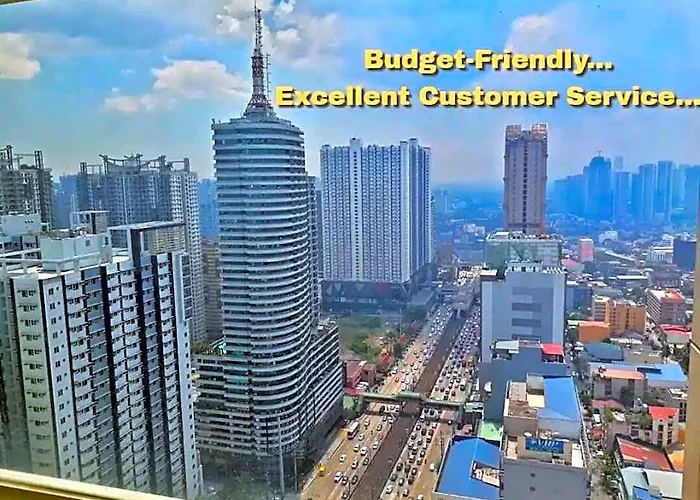 Stylish Studio W/ City View | 5Min Walk To Mrt & Greenfield District | Mandaluyong Staycation