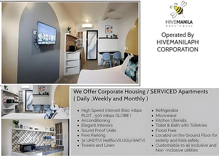 Hive Manila Guesthouse -Netflix,400Mbps Wi-Fi