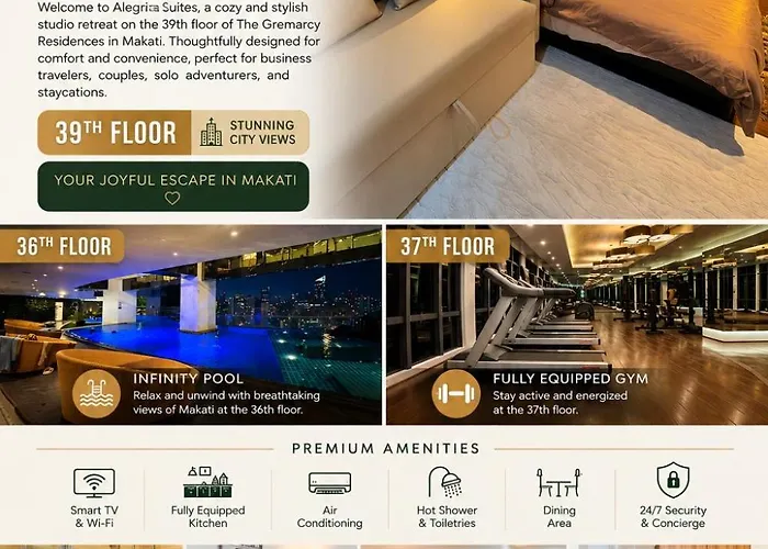 Alegria Suites At The Gramercy Residences In Poblacion Makati