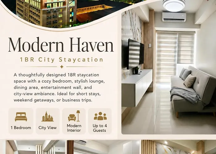 Modern Haven Staycation Near Moa - 1Br At Shore3T1 -City View