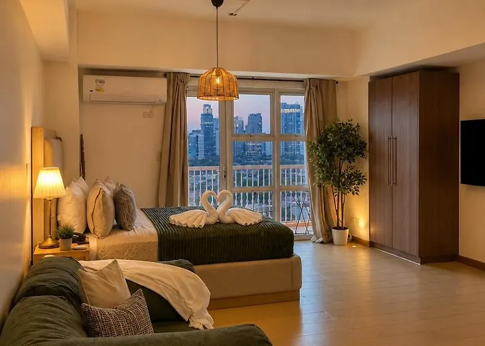 Chic & Cozy Studio With Balcony By Venice Canal Bgc