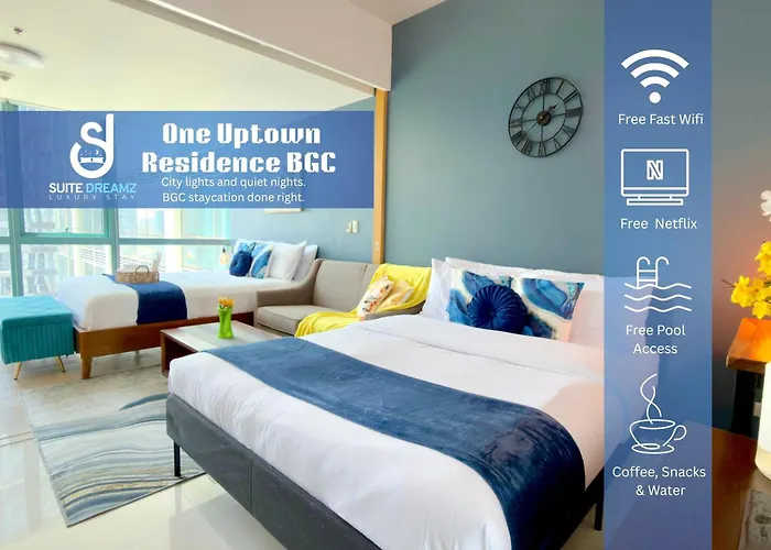 Free Welcome Breakfast, Bgc 1Br, 300Mbps Fiber, Steps To Mitsukoshi & Uptown, 17F