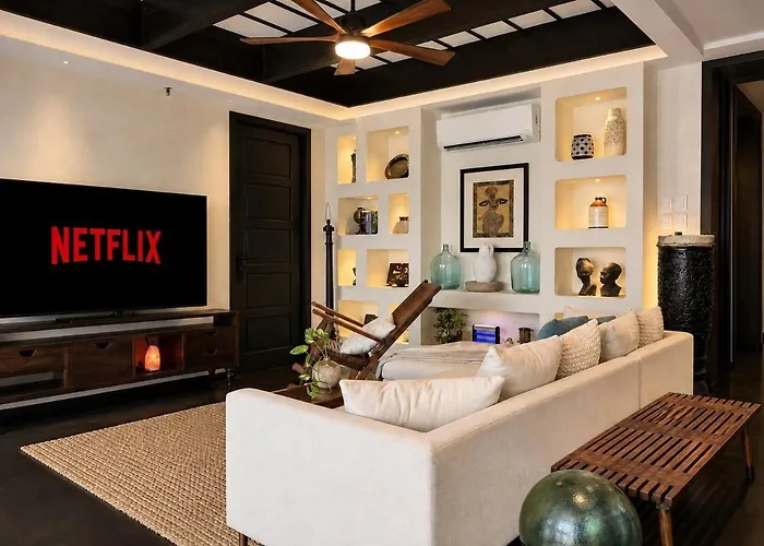 65 Inch Netflix Tv Bar Kitchen Skyline Terrace